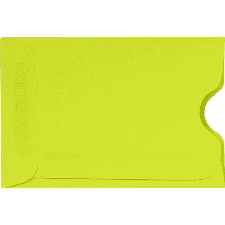 LUXPaper Credit Card Sleeves - 2 3/8 X 3 1/2 Seafoam Blue 80lb Text Envelopes (50 Count)