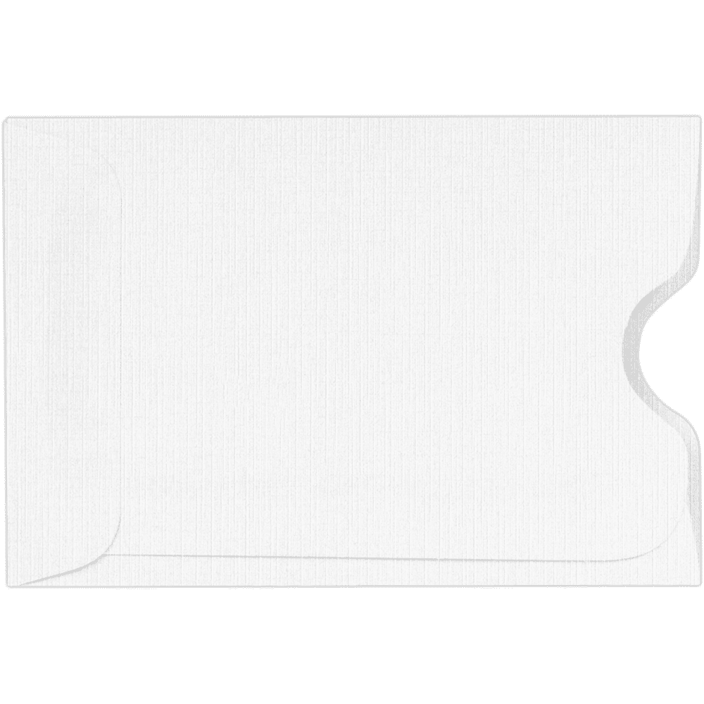 LUXPaper Credit Card & Gift Card Sleeves, White Linen, 1,000 Pack, Size 2 3/8 x 3 1/2