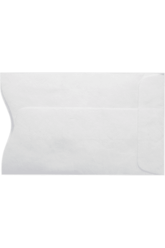 Credit Card & Gift Cards Sleeves, 14 lb, White Tyvek, 50 Pack, Size 2 1/4 x 3 1/2