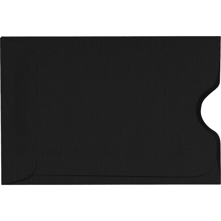 Luxpaper Credit Card & Gift Cards Sleeves, 80 lb, Black Linen, 50 Pack, Size 2 3/8 x 3 1/2
