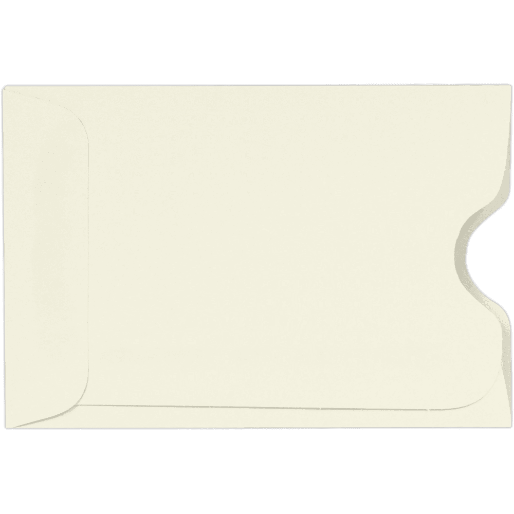 LUXPaper Credit Card & Gift Cards Sleeves, 80 lb, Natural, 50 Pack, Size 2 3/8 x 3 1/2