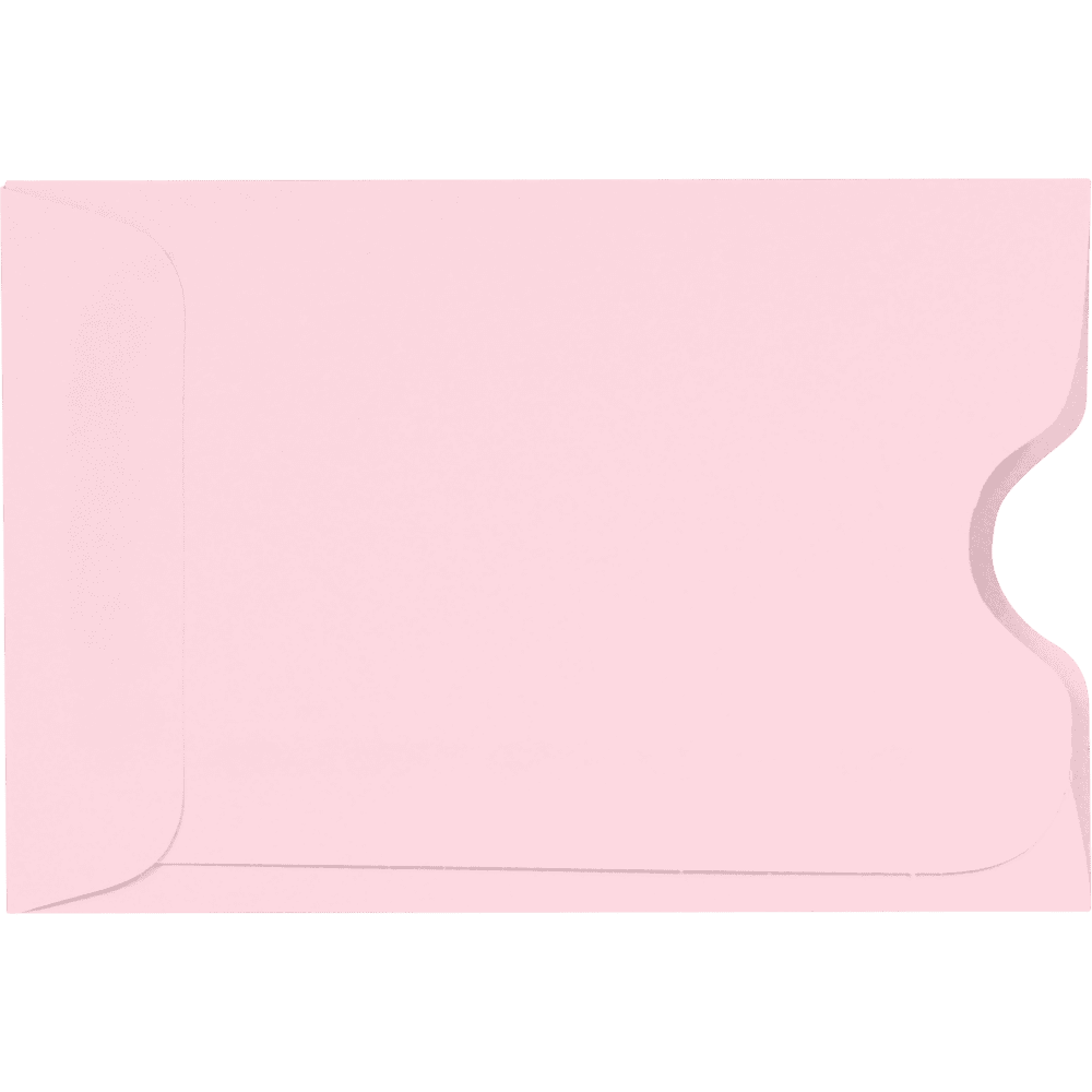LUXPaper Credit Card & Gift Cards Sleeves, 80lb, Candy Pink, Size: 2 3/8 x 3 1/2, 50 Pack
