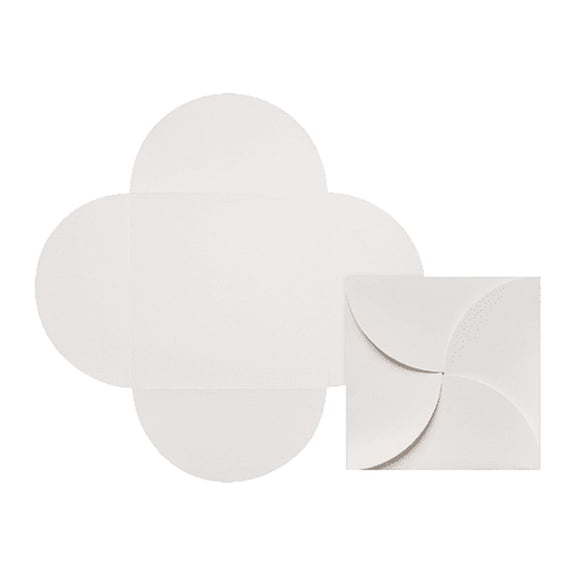 LUXPaper Petal Invitations, 6 1/4 x 6 1/4, Natural, 60/Pack