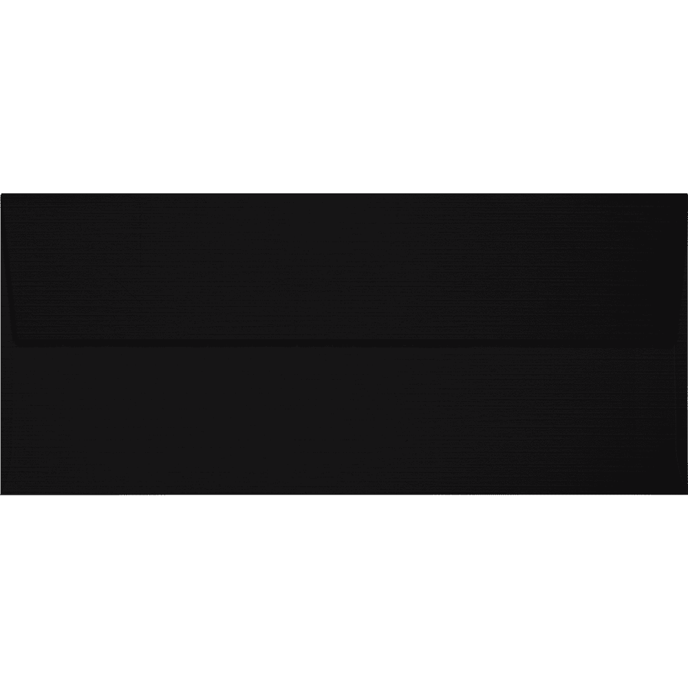 LUXPaper Slimline #9 Invitation Envelopes, 3 7/8 x 8 7/8, Black Linen, 500 Pack