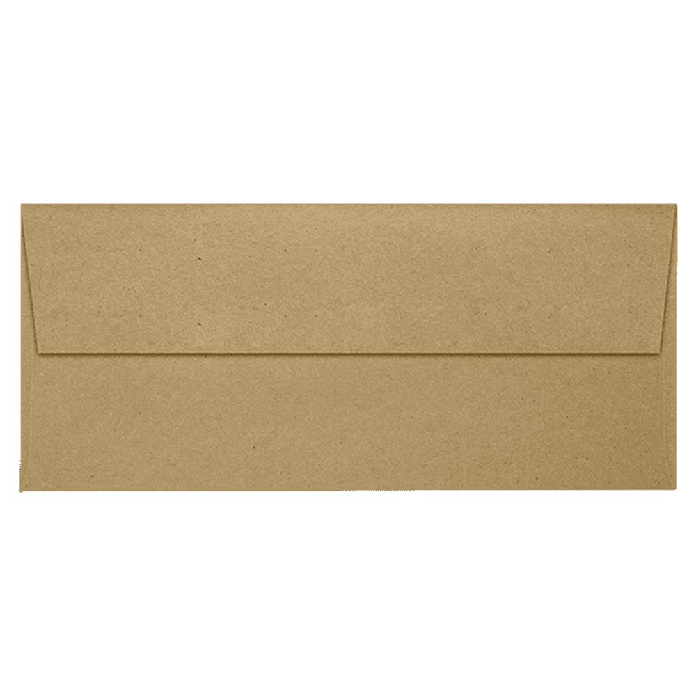 LUXPaper Slimline #9 Invitation Envelopes, 3 7/8 x 8 7/8, Grocery Bag Brown, 500 Pack