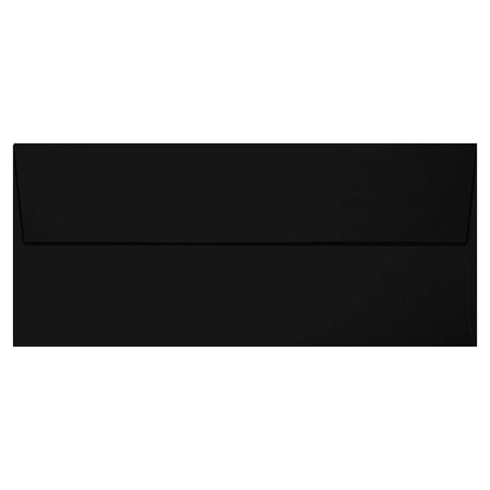 LUXPaper Slimline #9 Invitation Envelopes, Peel & Press, 3 7/8 x 8 7/8, Midnight Black, 500 Pack