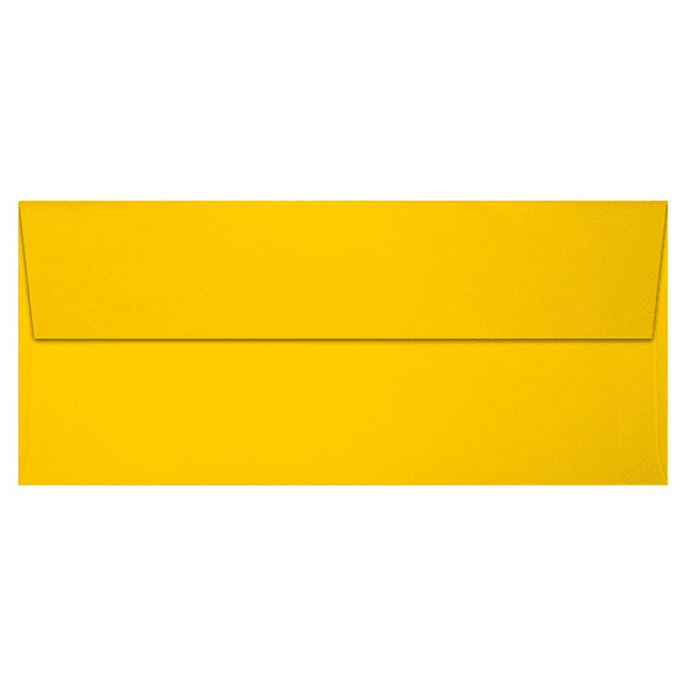 LUXPaper Slimline #9 Invitation Envelopes, Peel & Press, 3 7/8 x 8 7/8, Sunflower Yellow, 500 Pack