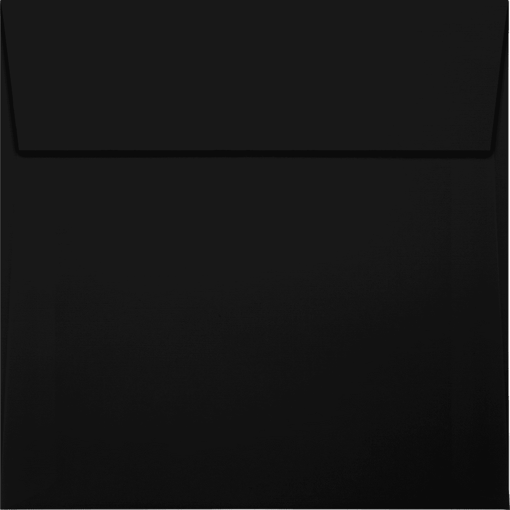 LUXPaper Square Invitation Envelopes, 5 1/4 x 5 1/4, Black Linen, 250 Pack