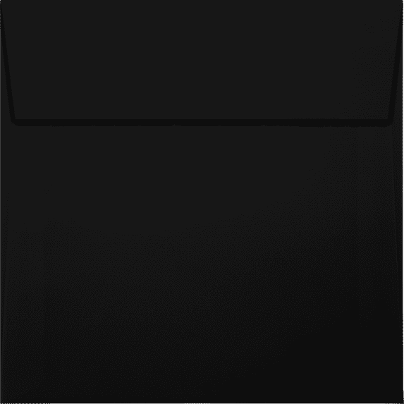 LUXPaper Square Invitation Envelopes, 5 1/4 x 5 1/4, Black Linen, 50 Pack