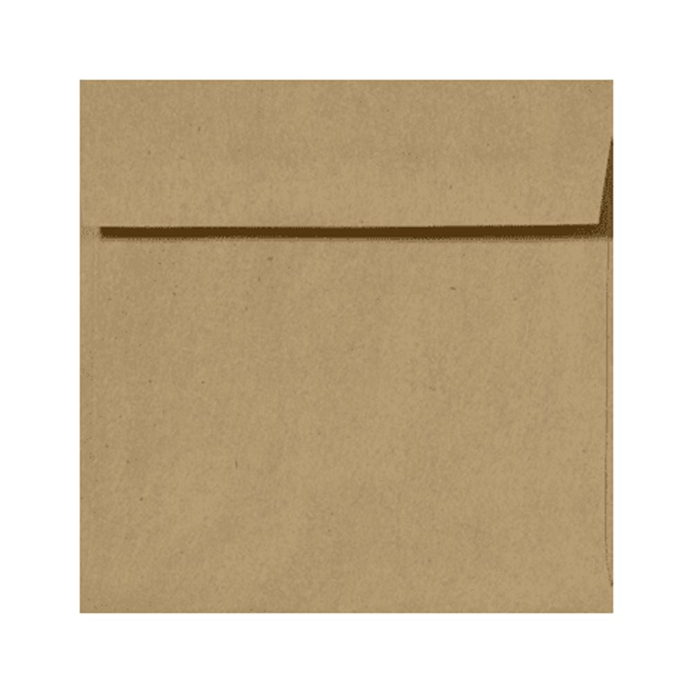 LUXPaper Square Invitation Envelopes, 5 1/4 x 5 1/4, Grocery Bag Brown, 500 Pack