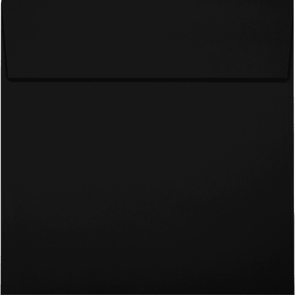 LUXPaper Square Invitation Envelopes, 5 1/4 x 5 1/4, Midnight Black, 1000 Pack