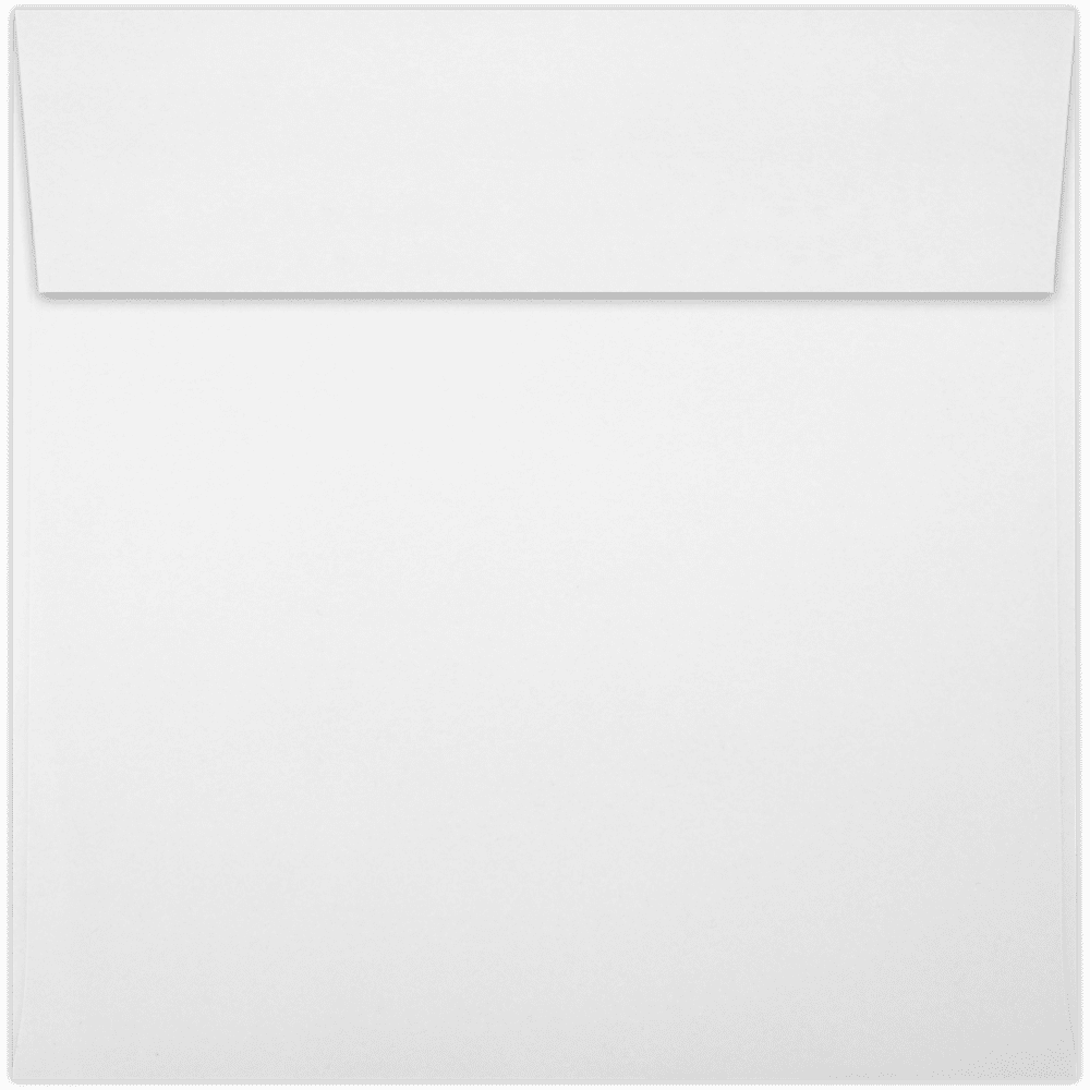 LUXPaper Square Invitation Envelopes, 5 1/4 x 5 1/4, White, 250 Pack