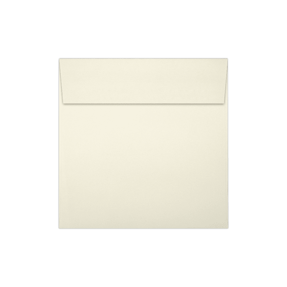 LUXPaper Square Peel & Press Invitation Envelopes, 5 1/2 x 5 1/2, 70 lb. Natural, 50 Pack