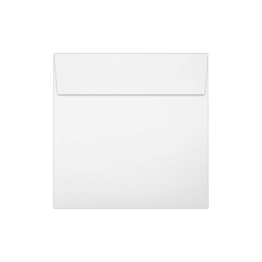 LUXPaper Square Peel & Press Invitation Envelopes, 5 1/2 x 5 1/2, 80 lb. Bright White, 250 Pack