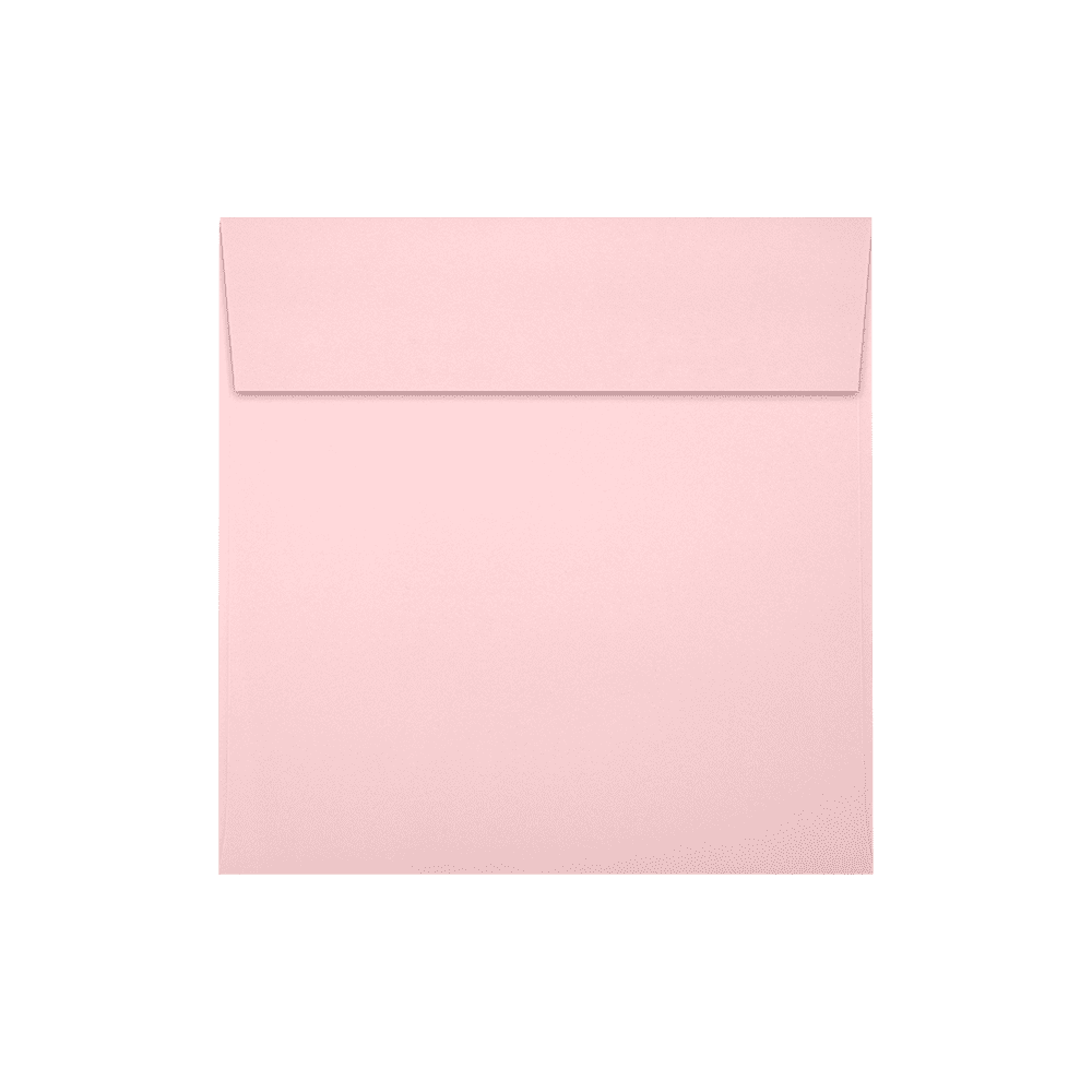 LUXPaper Square Peel & Press Invitation Envelopes, 5 1/2 x 5 1/2, Candy Pink, 500 Pack Pink