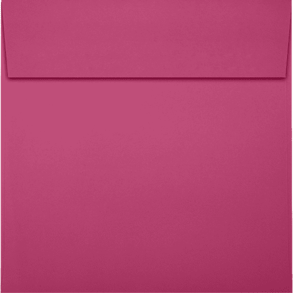LUXPaper Square Peel & Press Invitation Envelopes, 5 1/2 x 5 1/2, Magenta Pink, 500 Pack