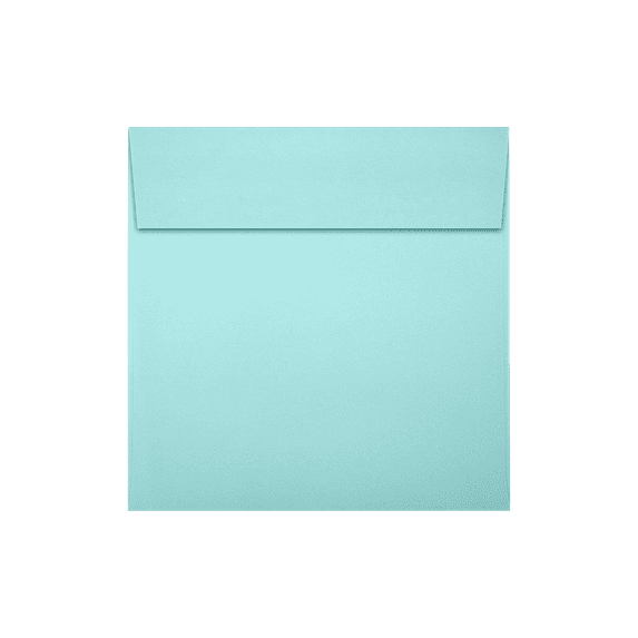 LUXPaper Square Peel & Press Invitation Envelopes, 5 1/2 x 5 1/2, Seafoam Green, 250 Pack