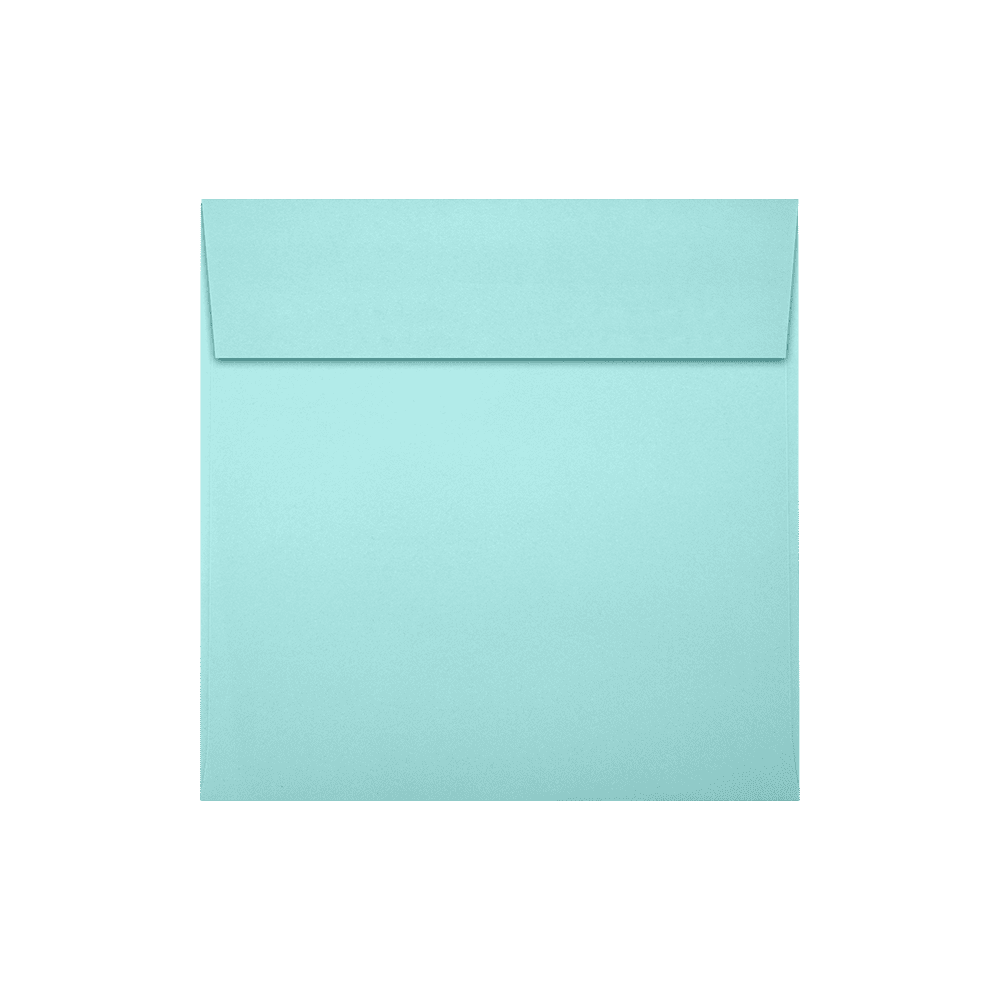 LUXPaper Square Peel & Press Invitation Envelopes, 5 1/2 x 5 1/2, Seafoam Green, 500 Pack