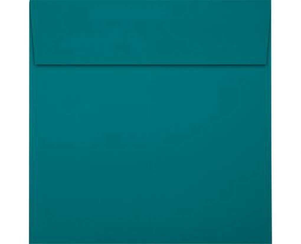 LUXPaper Square Peel & Press Invitation Envelopes, 5 1/2 x 5 1/2, Teal Blue, 1000 Pack