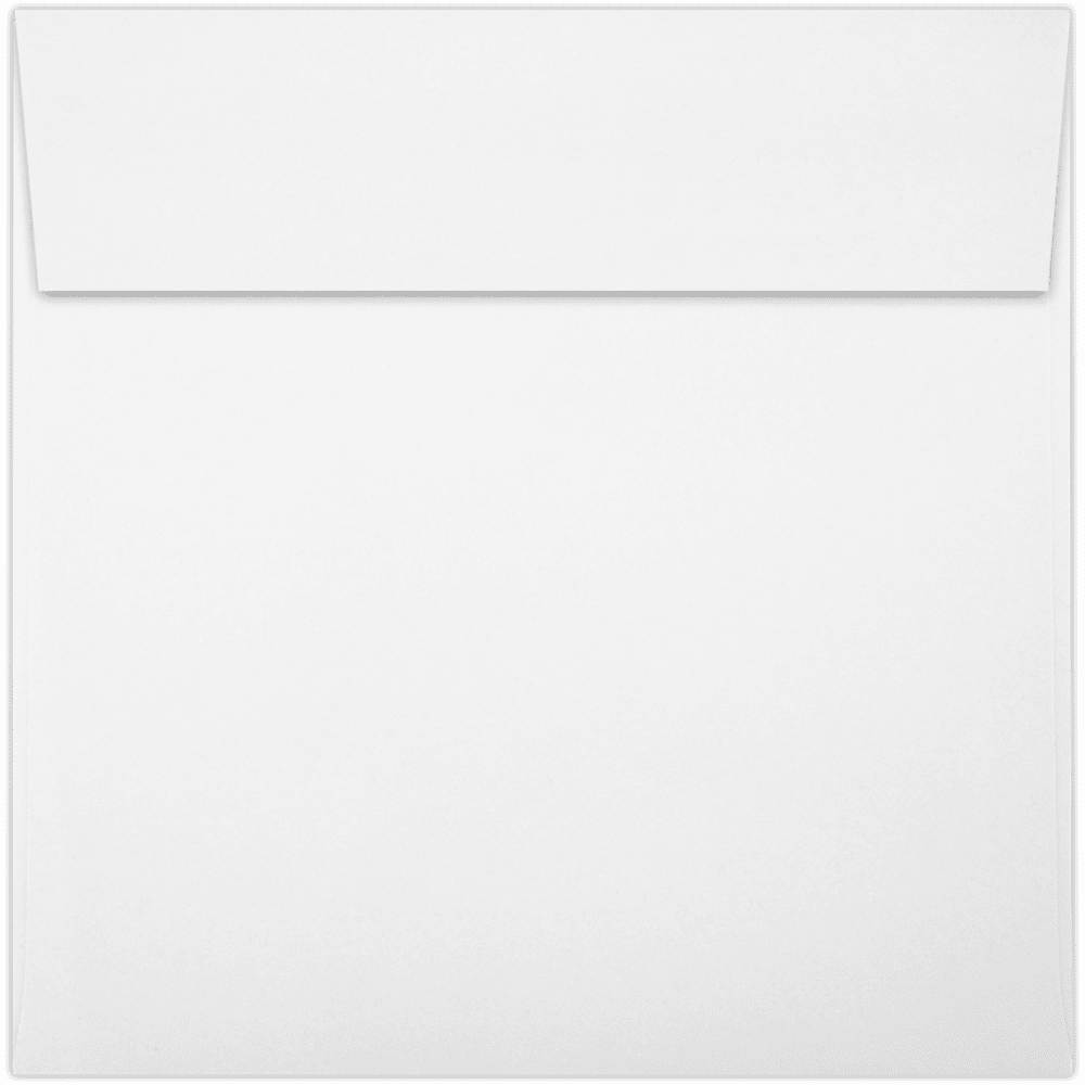 LUXPaper Square Peel & Press Invitation Envelopes, 6 x 6, 80 lb. Bright White, 500 Pack