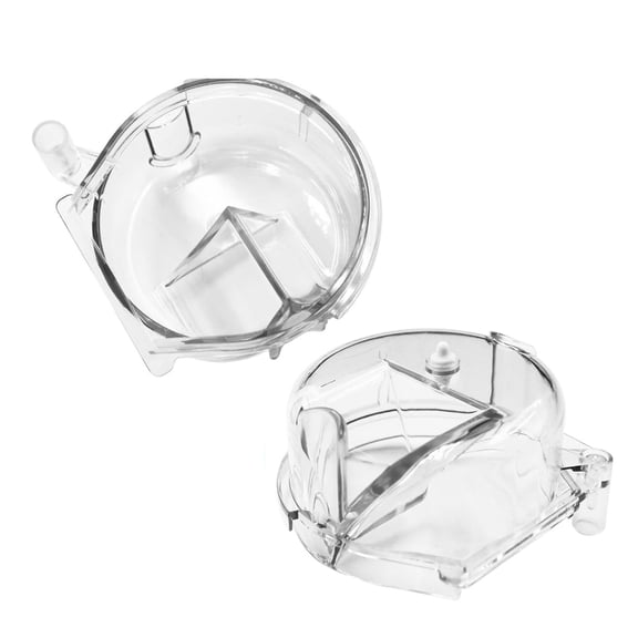 LUXRISEON 2 Pack Coffee Powder Seal Lid Easy Cleaning Grinder Caps with Clear Window