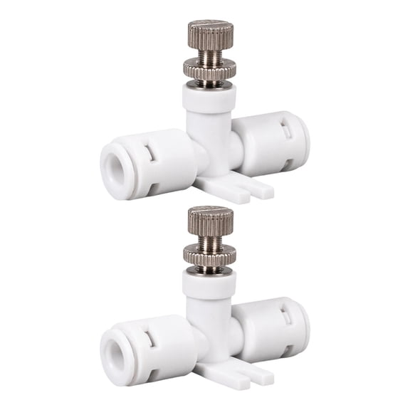 LUXRISEON 2 Pieces Leak Proof Hose RO Water Speed Controller Waterflow Controller Adjust Valves Connector Fitting Accessories