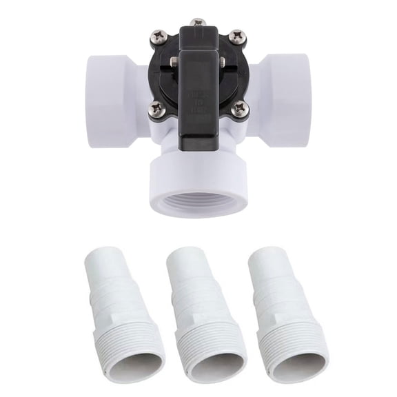 LUXRISEON 3 Way Pool Valves Hose Connectors 3 Way Valves Fitting Pool Pump Accessories Pool Hose Adapter Plastic Texture for Hose