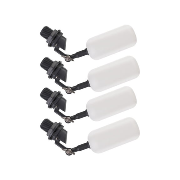 LUXRISEON 4Pieces Plastic Small Float Balls Valves for Irrigation Systems and Water Tanks
