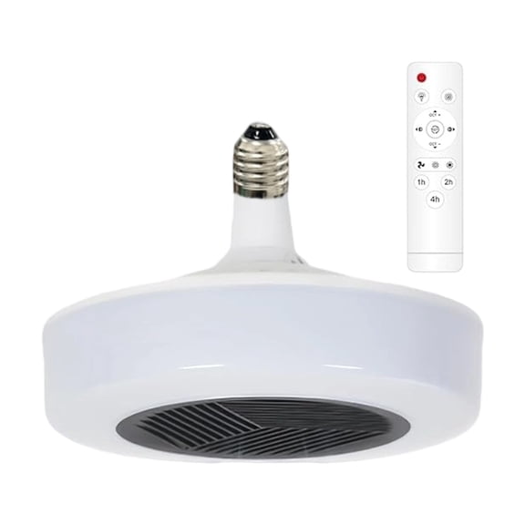 LUXRISEON Ceiling LED Light with Heater Heating Fan Remote Control E27 Screw-in Shower Heater for Bathroom Bedroom Nursery