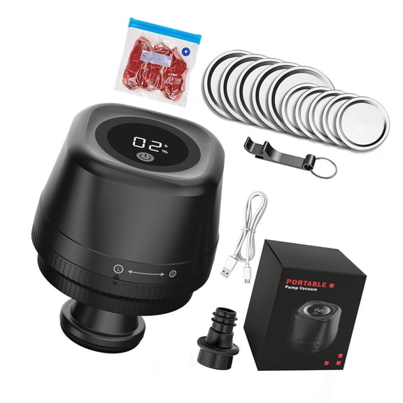 LUXRISEON Electric Glass Container Sealer Has Light Indicators For Easy Operation