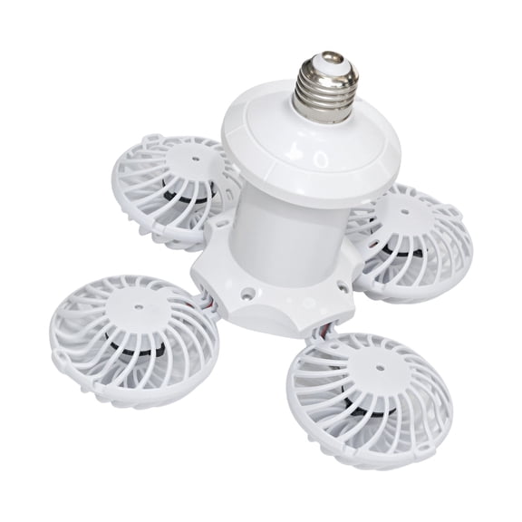 LUXRISEON Folding Hanging Fan with LED Light E27 Socket LED Ceiling Fan Light with Remote Control For Home Office Dormitory