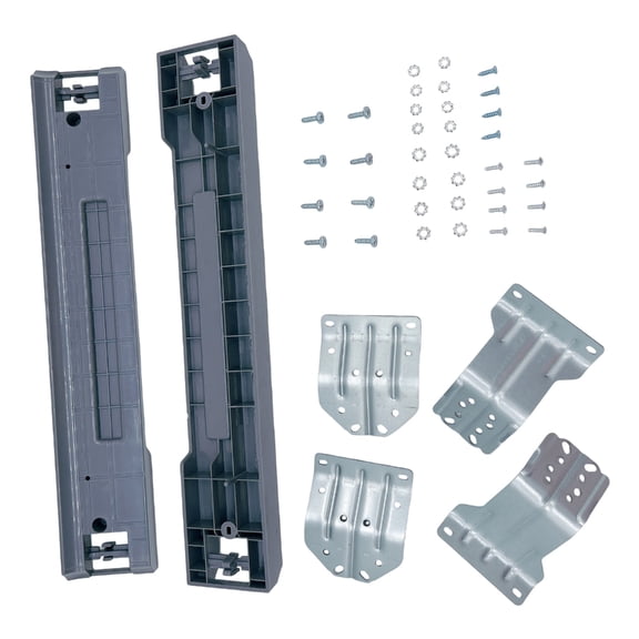 LUXRISEON Metal and Plastic Stacking Kit Designed for 27 Inch Washer Dryer Units Enhancing Laundry Room Utilization