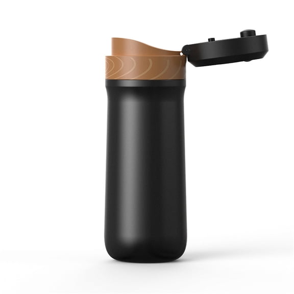LUXRISEON Multifuntional Insulated French Press Beverage Container Stainless Steel Insulated Coffee Bottle Suitable for Drinks