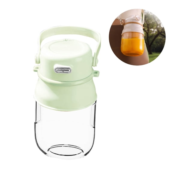 LUXRISEON Portable Digital Display Blender Cup 600ml Capacity Ice Crushing Function Travel