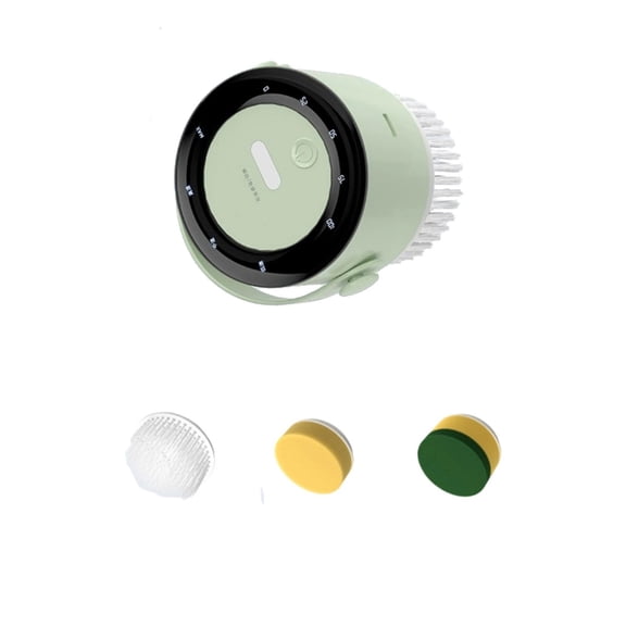 LUXRISEON Rechargeable Electric Dishwasher Brush With Interchangeable Head Ergonomic Grip