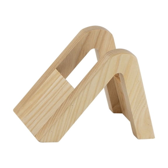 LUXRISEON Storage Rack Coffee Filter Support Wood Coffee Rack Filter Shelf Wood Texture