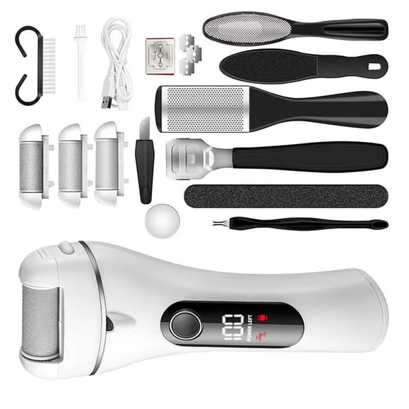 LUXRISEON Two Speed Callus cutter Including Washable Attachments And Soft Handle For All Users