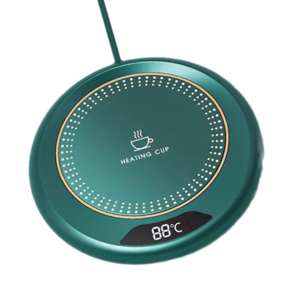 LUXRISEON USB Powered Heated Coaster ABS Texture Suitable for Office and Home Use