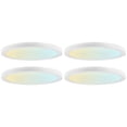 thumbnail image 1 of LUXRITE 15 In. Flush Mount Ceiling Light with Photocell Sensor, 5CCT, 2500LM, 30W CRI90 110 Beam Wet Rated & ETL 4 Pack, 1 of 7