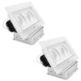 thumbnail image 1 of LUXRITE 2-Head Rectangle Regressed Trimless Gimbal LED Recessed Light 360 + 15 Swivel 5CCT 30W 2000LM 60 Dimmable 2PK, 1 of 7