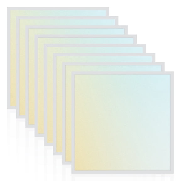 LUXRITE 2x2 FT LED Backlit Panel Light, 3000K-6500K, 20W-40W, 2500-5000LM, Dimmable, Damp Rated, DLC Premium, ETL 8 Pack