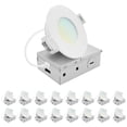 thumbnail image 1 of LUXRITE 3 In. LED ECO Backlit Mini Panel Light, 5CCT 2700K-5000K, 660LM, 8W, 100 Beam, Dimmable ETL & Wet Rated 16 Pack, 1 of 7
