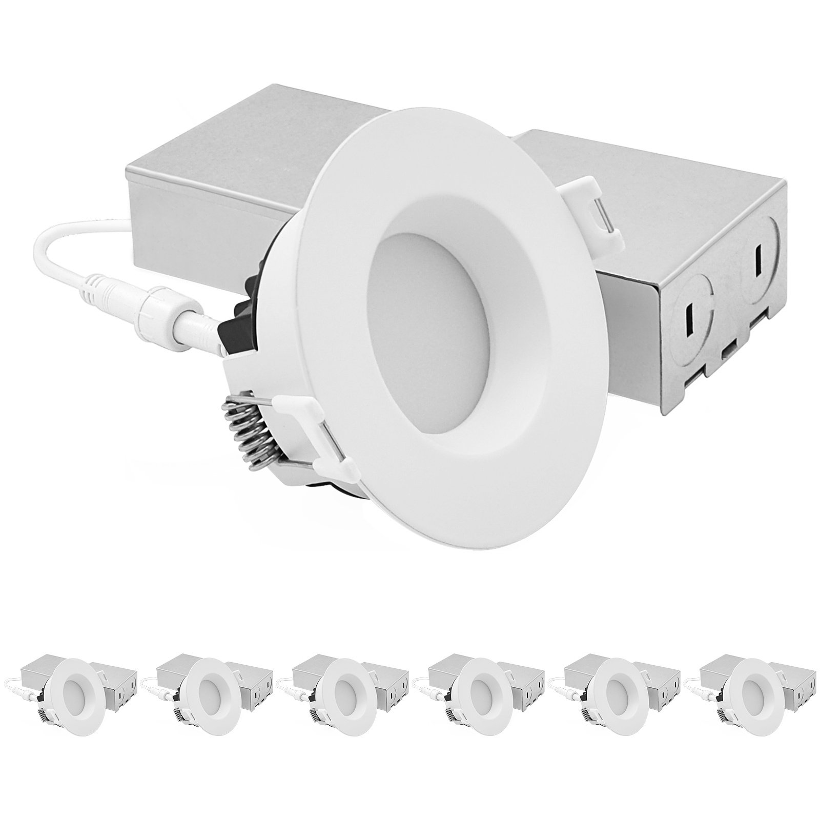 LUXRITE 3 In. LED Regressed Mini Panel Light, 5CCT, 9/12W, 750/1000LM ...
