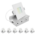 thumbnail image 1 of LUXRITE 3 In. LED Square ECO Backlit Mini Panel Light, 5CCT 2700K-5000K, 660LM, 8W, 100 Beam, Dimmable ETL Rated 6 Pack, 1 of 7