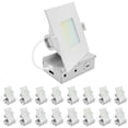 thumbnail image 1 of LUXRITE 4 In. LED Square ECO Backlit Mini Panel Light, 5CCT 2700K-5000K, 1000LM 11W 100 Beam Dimmable ETL Rated 16 Pack, 1 of 7