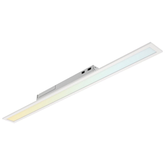 LUXRITE 4FT x 4IN Recessed Backlit LED Panel Light, 4CCT, 18W-40W, Up to 4400LM, 110 Beam, Dimmable, 120-277V UL Listed