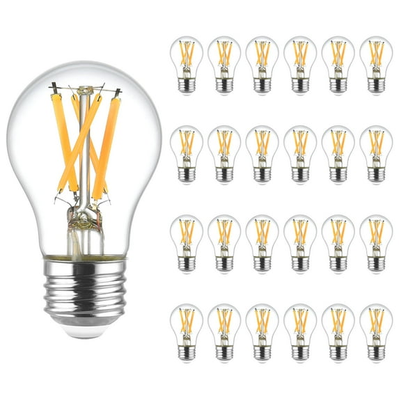LUXRITE A15 Edison LED Bulb, 8.5W=60W, Dimmable, 3000K, 750 Lumens, Enclosed Fixture Rated, E26 Base, UL Listed 24 Pack