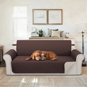 LUXSHARE HOME Reversible Pet-Friendly Sofa Cover,Waterproof Washable,Elastic Straps