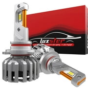 LUXSTER 2025 HolyKnight, 30000LM 55W 9012 HIR2 LED Headlight Bulbs, Dual High Low Beam Headlight, Super Bright, 6000K Cool White, Pack of 2