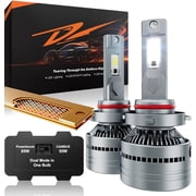 LUXSTER Dracarys 60000LM 9006 LED Headlight Bulbs with Vapor Chamber Cooling, 55W/85W Dual Power Mode, CANBUS Ready, HB4 Fog Lights, 6500K Xenon White, 2 Pack